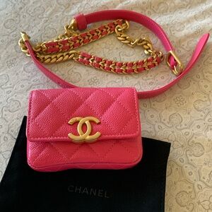 SALE!!!!!    Chanel pink belt bag - authentic